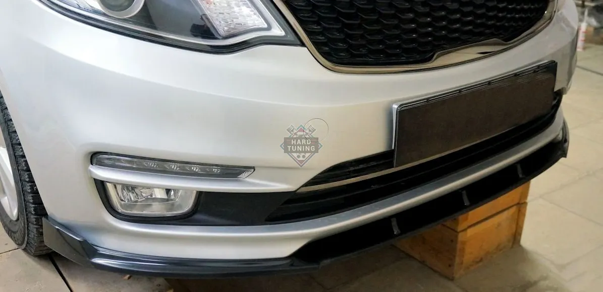 Сплиттер переднего бампера KIA Rio 3 рестайлинг