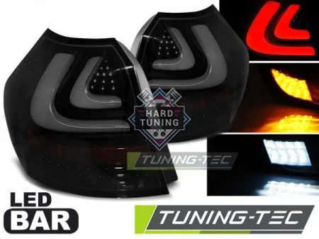 Задние фары BMW E87/E81 (2004-2007) LED BAR TAIL LIGHTS fits черные тонированные