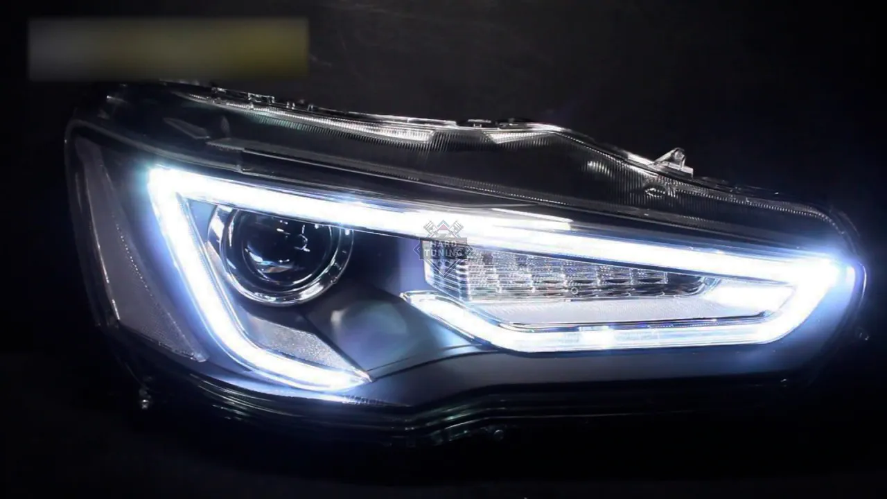 Передние фары DEMON EYE BLACK EDITION Mitsubishi Lancer 10