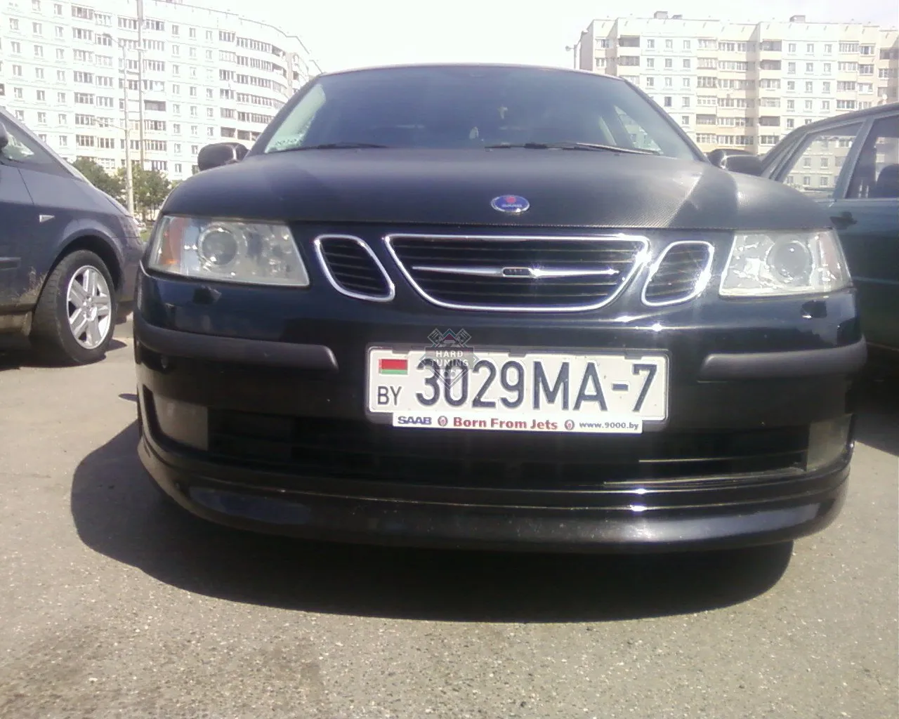 Накладка на передний бампер Aero Saab 9-3