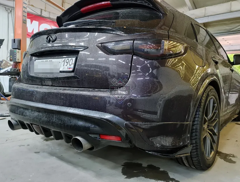 Сплиттеры под накладки на задний бампер Nismo Infiniti FX30D/FX35/FX37/FX50/QX70 (S51)