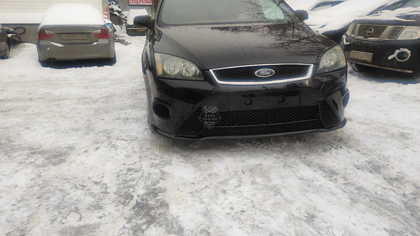 Передний бампер RS V2 Ford Focus 2 дорестайлинг
