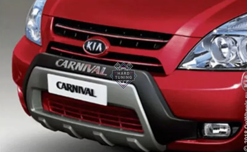 Накладка на передний бампер Kia Carnival 2 VQ (2005-2014)