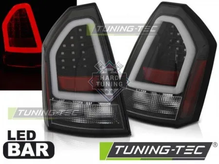 Задние фонари Chrysler 300C (2005-2008) LED BAR черные