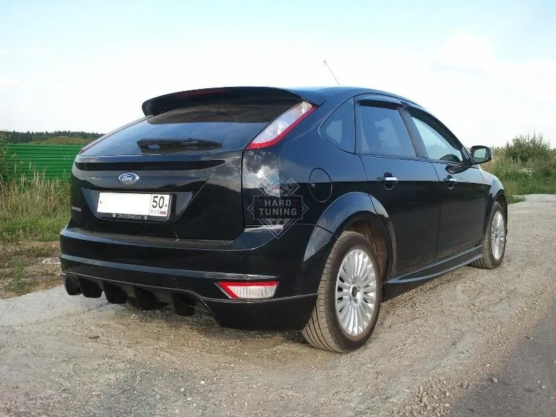 Накладка-диффузор на задний бампер LORD Ford Focus 2 хетчбек рестайлинг