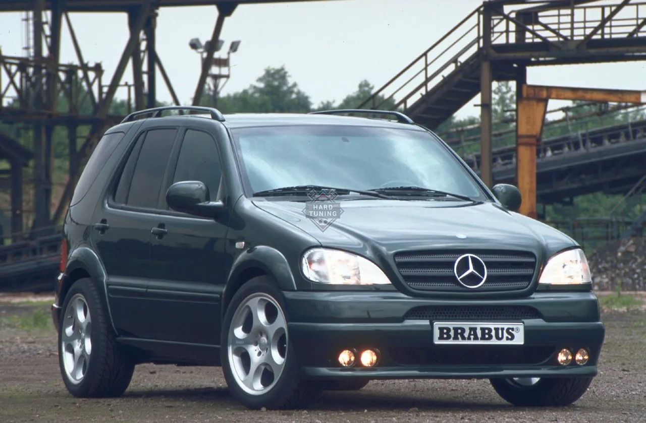 Накладка на передний бампер BR style Mercedes M-Klasse (W163) Дорестайл