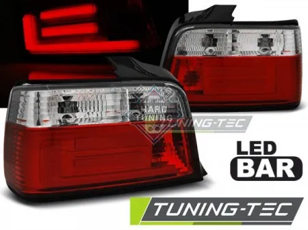 Задние фары BMW E36 (1990-1999) SEDAN LED BAR TAIL LIGHTS fits красно-белые