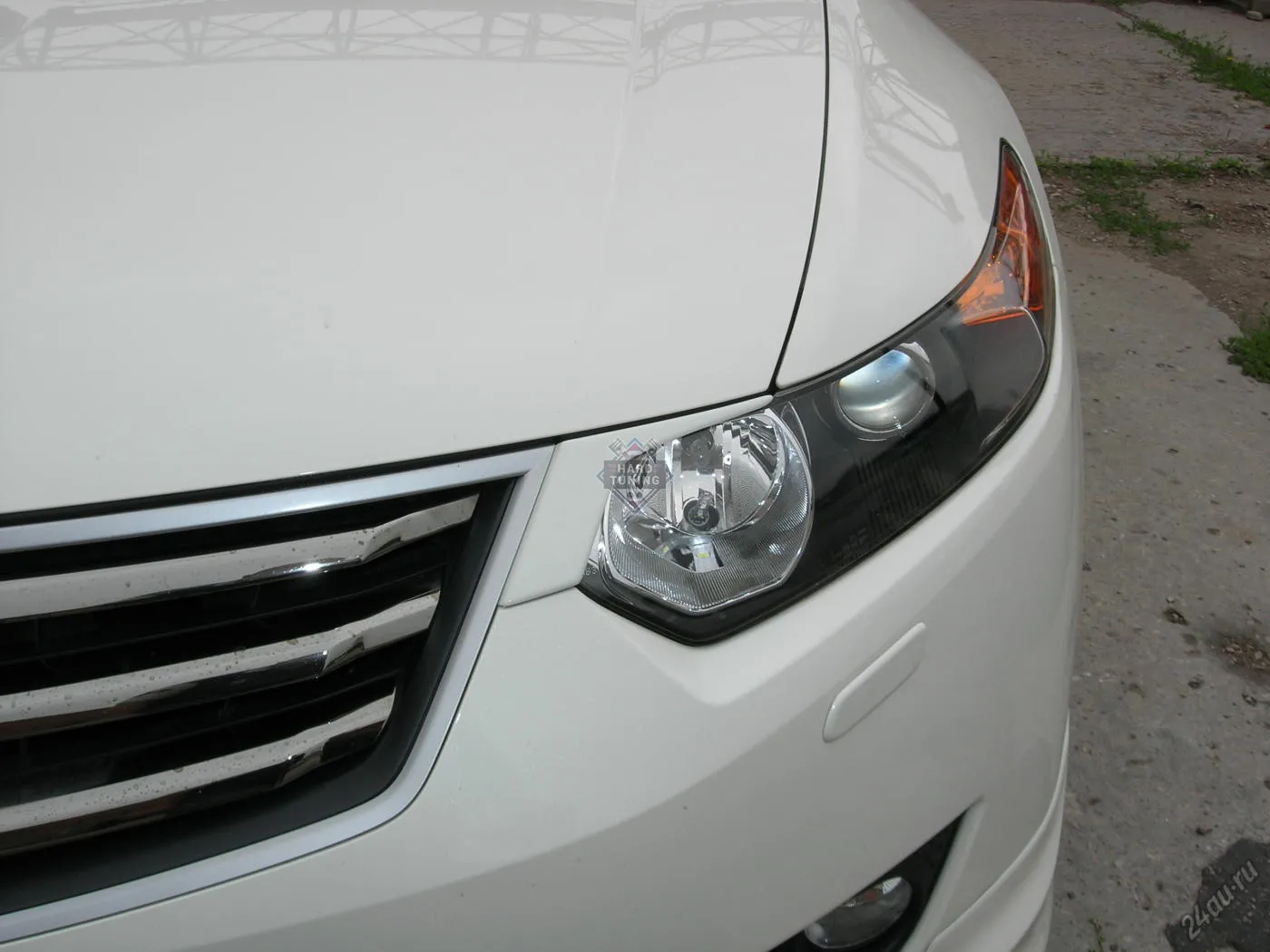 Накладки на фары короткие Honda Accord 8 (2008-2013)