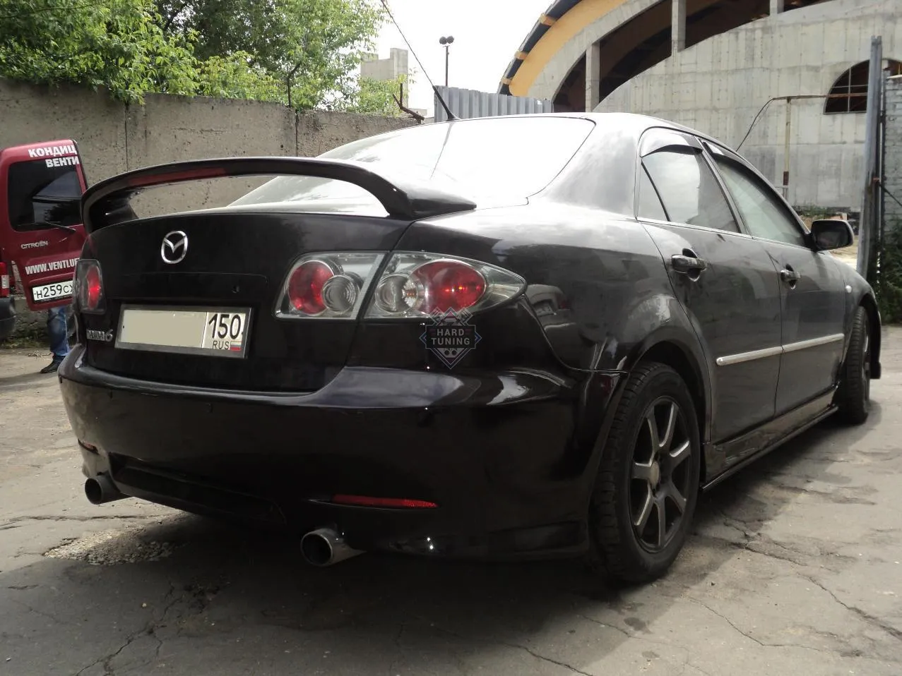 Спойлер V2 под стоп сигнал Mazda 6 GG седан