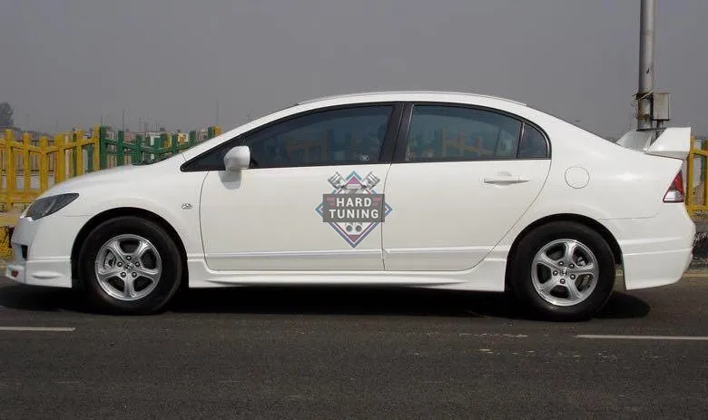Накладки на пороги MUGEN Honda Civic 8 4D ABS пластик