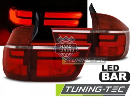 Задние фонари BMW X5 E70 (2007-2010) LED красно-белые