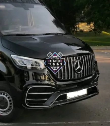 Передний бампер AMG HT Mercedes Sprinter W907 2018+ Стеклопластик