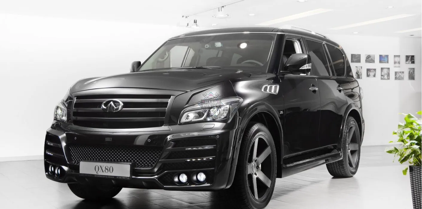 Накладки на пороги Armor Infiniti QX56/QX80