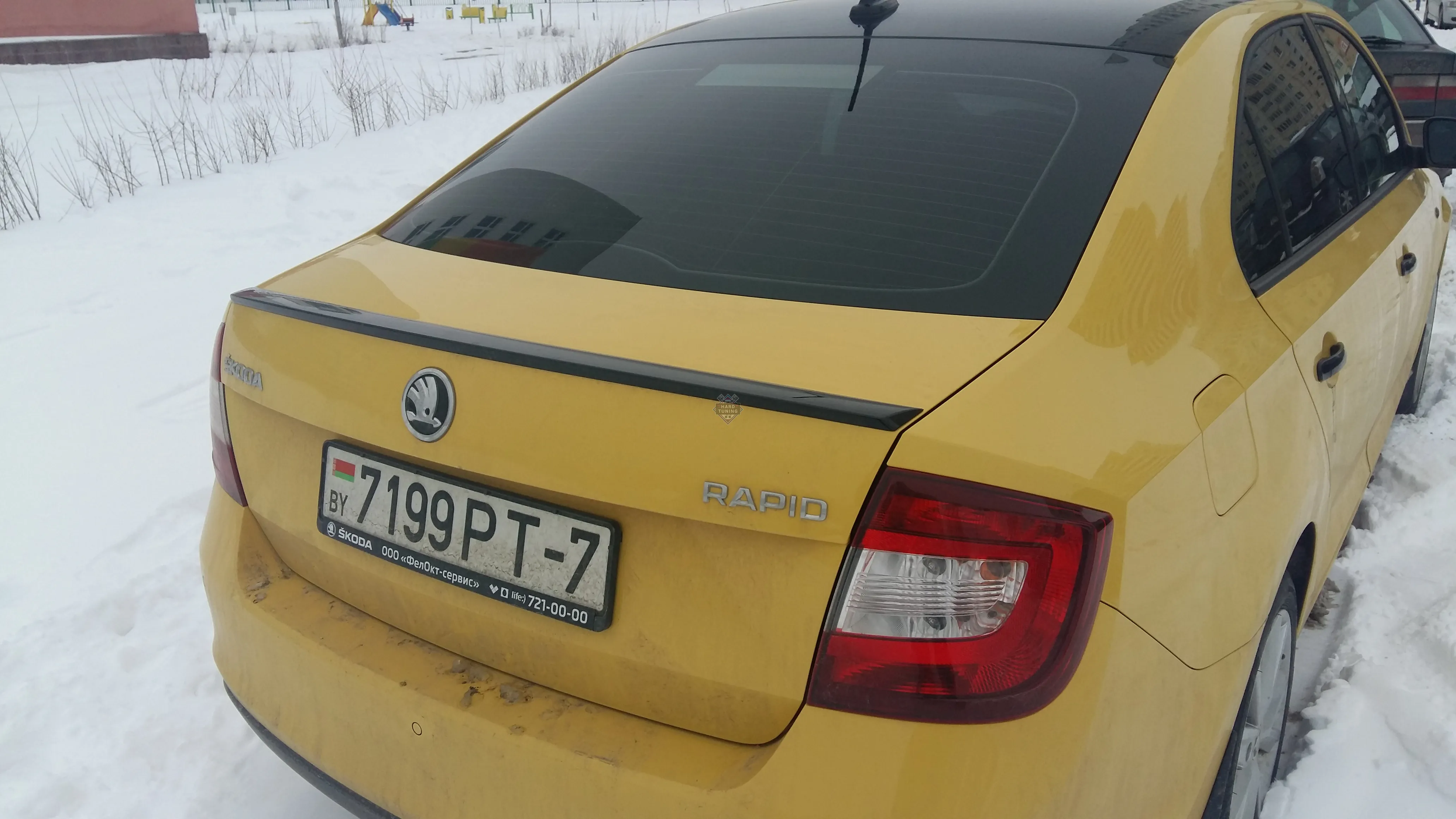 Lip cпойлер Skoda Rapid
