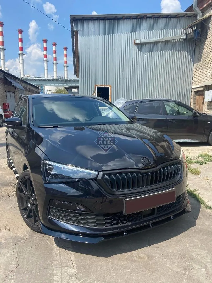 Сплиттер переднего бампера SKODA RAPID 2 (2020+)