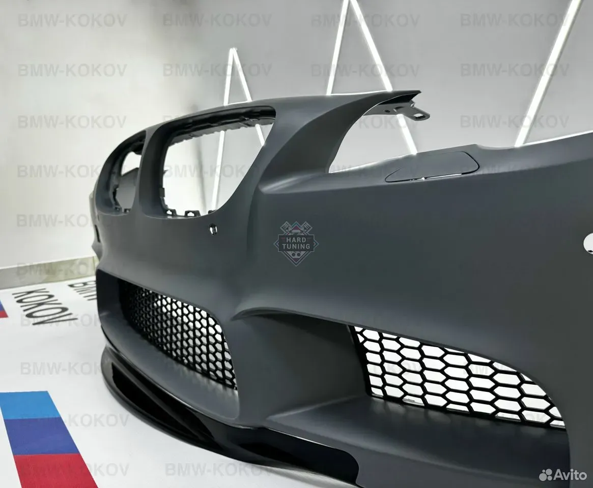 Сплиттер губа на передний бампер BMW F10 M5 в стиле F30 M Performance