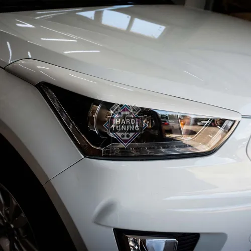 Накладки на фары на Hyundai Creta дорест АБС пластик