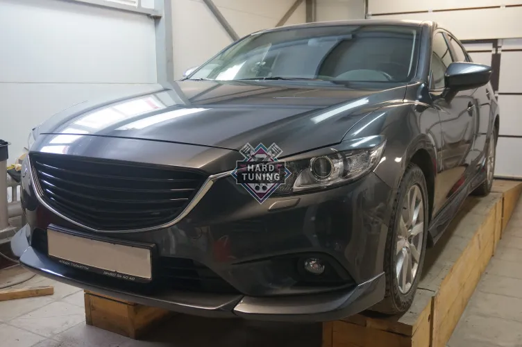 Накладка с клыками SPORT на передний бампер Mazda 6 GJ 2012-2015