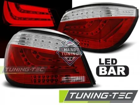 Задние фары BMW E60 (2007-2009) LED BAR TAIL LIGHTS fits красно-белые