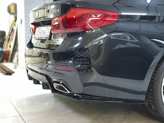 Диффузор с элеронами заднего бампера Parsan BMW G30 M-SPORT