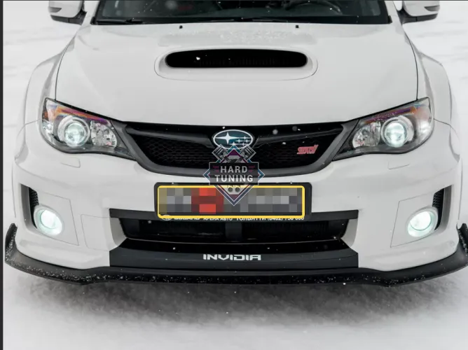 Сплиттер переднего бампера STI Subaru Impreza GE GH Facelift / GR Front WRX III Generation 2010, 2011, 2012, 2013, 2014