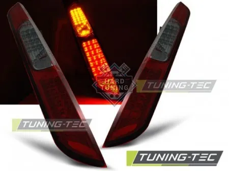 Задние фонари Ford Focus MK2 (2008-2010) Hatchback LED красно-тонированные