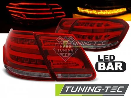 Задние фонари Mercedes W212 E-Class (2009-2013) with BULB P21 LED красно-тонированные