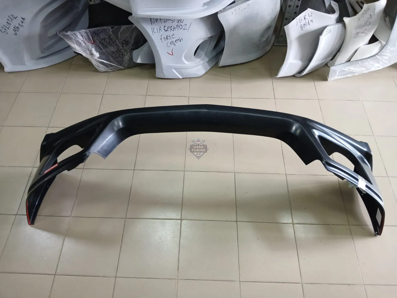 Накладка на передний бампер MUGEN-STYLE Honda Accord 8 (2008-2010) ABS пластик