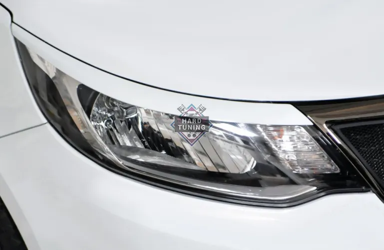 Накладки на фары узкие KIA Rio 3 2015-2017