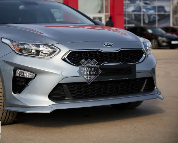 Сплиттер переднего бампера без зубатки BS KIA CEED 3 (CD) HB,SW 2018-2021