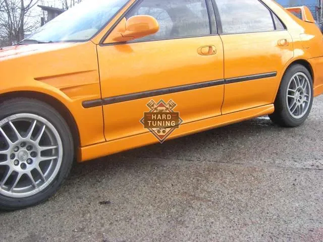 Накладки на пороги AutoR Honda Civic 5