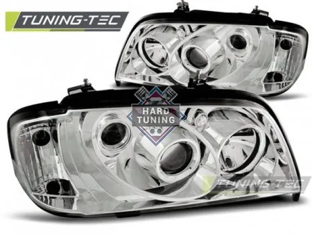 Передние фары Mercedes W202 C-Class (1993-2000) хром
