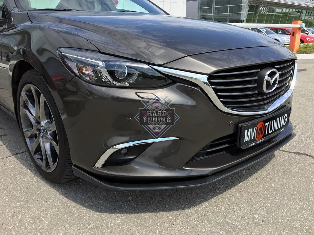 Сплитер переднего бампера V1 Mazda 6 GJ 2013-н.в.