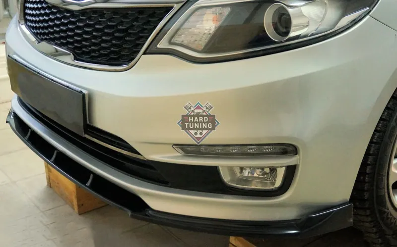 Сплиттер переднего бампера KIA Rio 3 рестайлинг