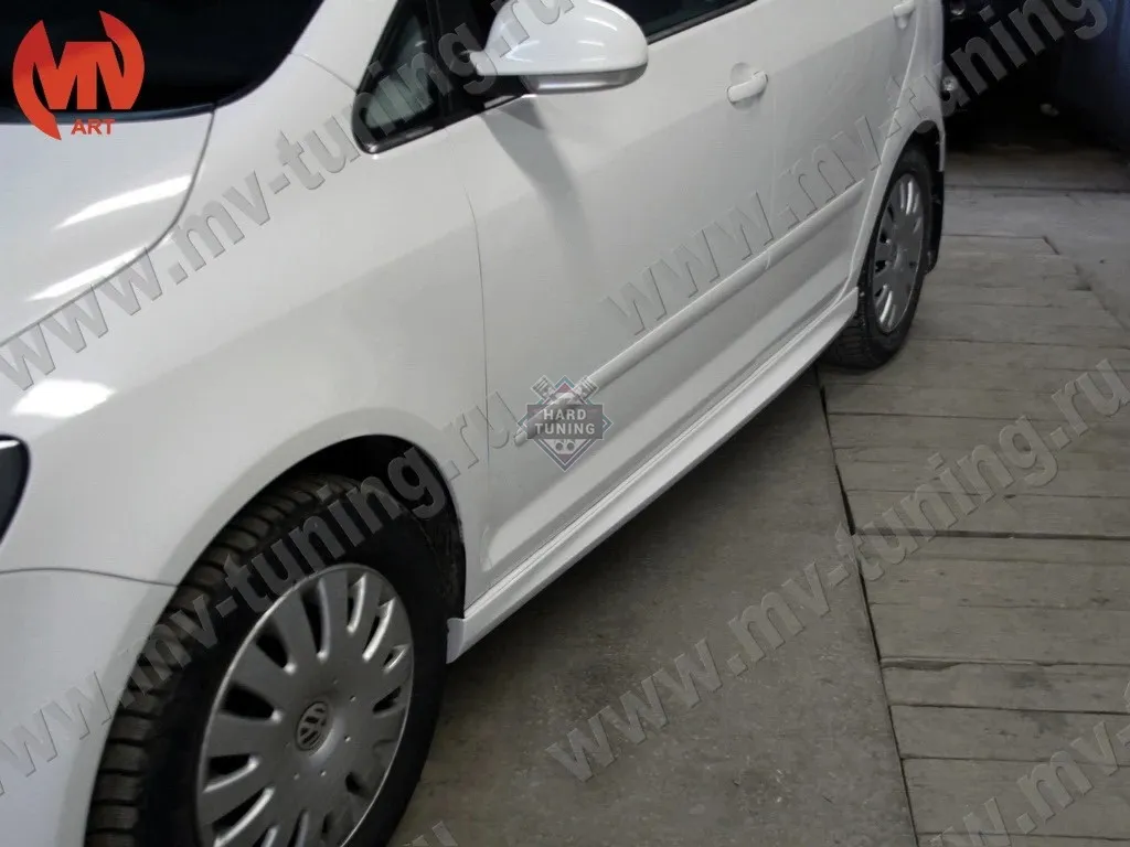 Накладки на пороги R-LINE (под покраску) Volkswagen Golf Plus 2004-2014