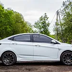 Накладки на пороги LEXUS STYLE Hyundai Solaris 1 (2010-2017)