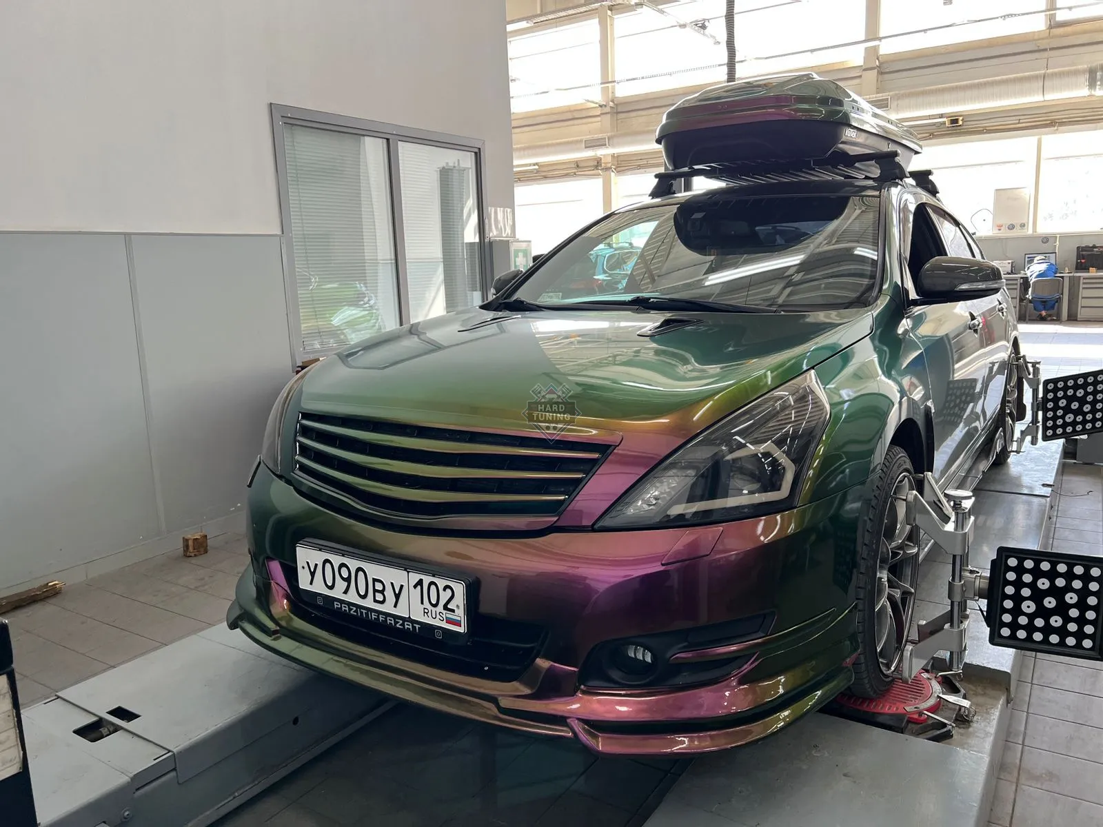 Решетка радиатора HT Nissan Teana 2 J32 без логотипа АБС пластик