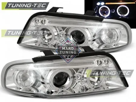 Передние фары AUDI A4 B5 1994-1998 HEADLIGHTS ANGEL EYES fits хром