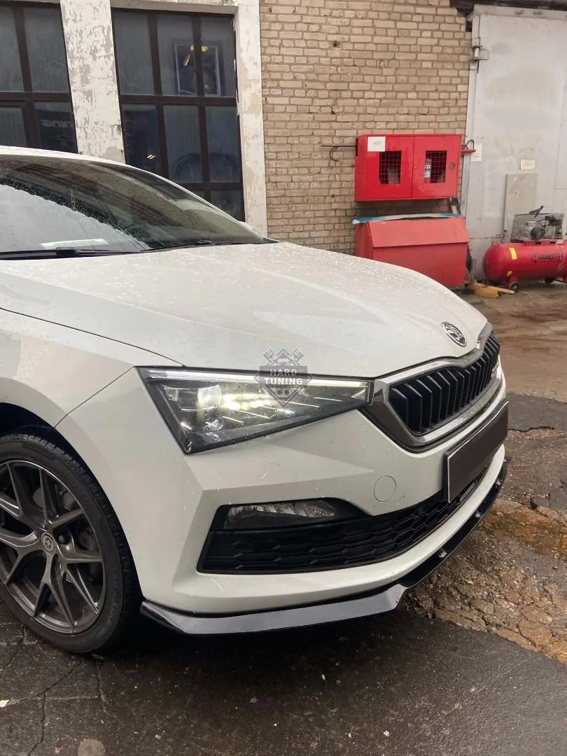 Сплиттер переднего бампера SKODA RAPID 2 (2020+)
