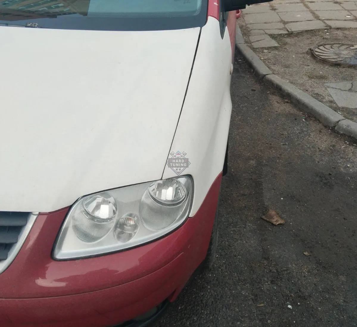 Капот пластиковый штатный Volkswagen Caddy 3 / Touran 1 дорестайлинг (2003-2006)