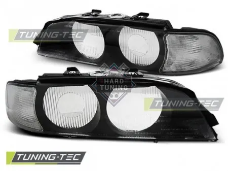Передние фары BMW E39 (1995-2000) HEADLIGHTS WHITE D2S fits черные