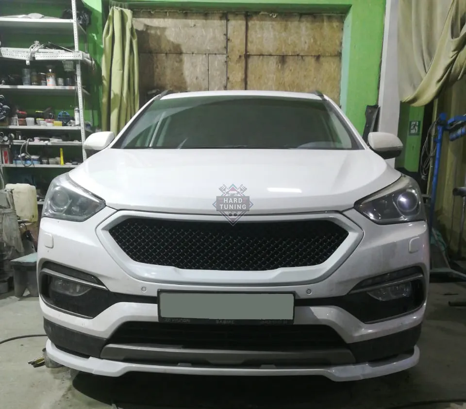 Накладка на передний бампер VEGA Hyundai Santa Fe 3 DM