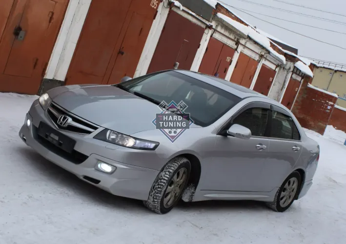Накладки на пороги MUGEN V2 (рест стиль) Honda Accord 7 (2002-2008) ABS пластик