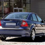 Накладка на задний бампер MS Ford Focus 2 2004-2008 седан