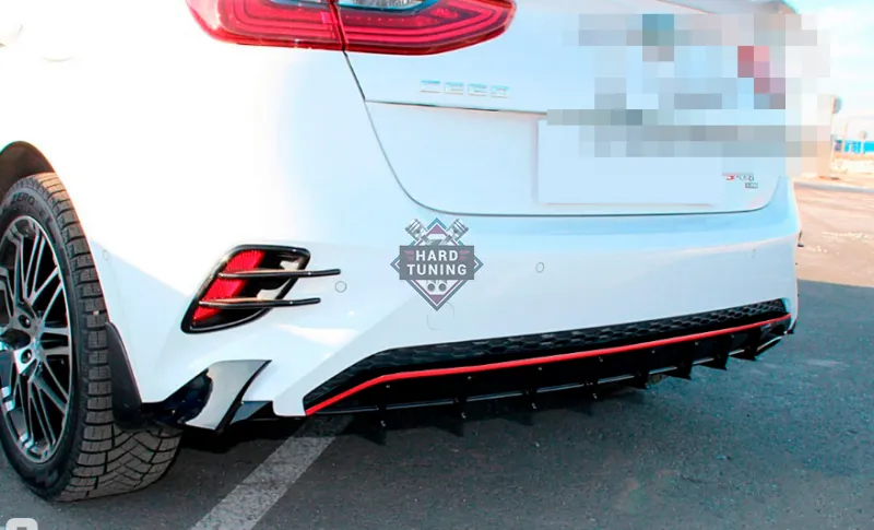 Диффузор заднего бампера Sport Line Kia Ceed 3