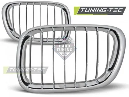Решетки радиатора BMW X5 E53 (1999-2003) GRILLE fits хром