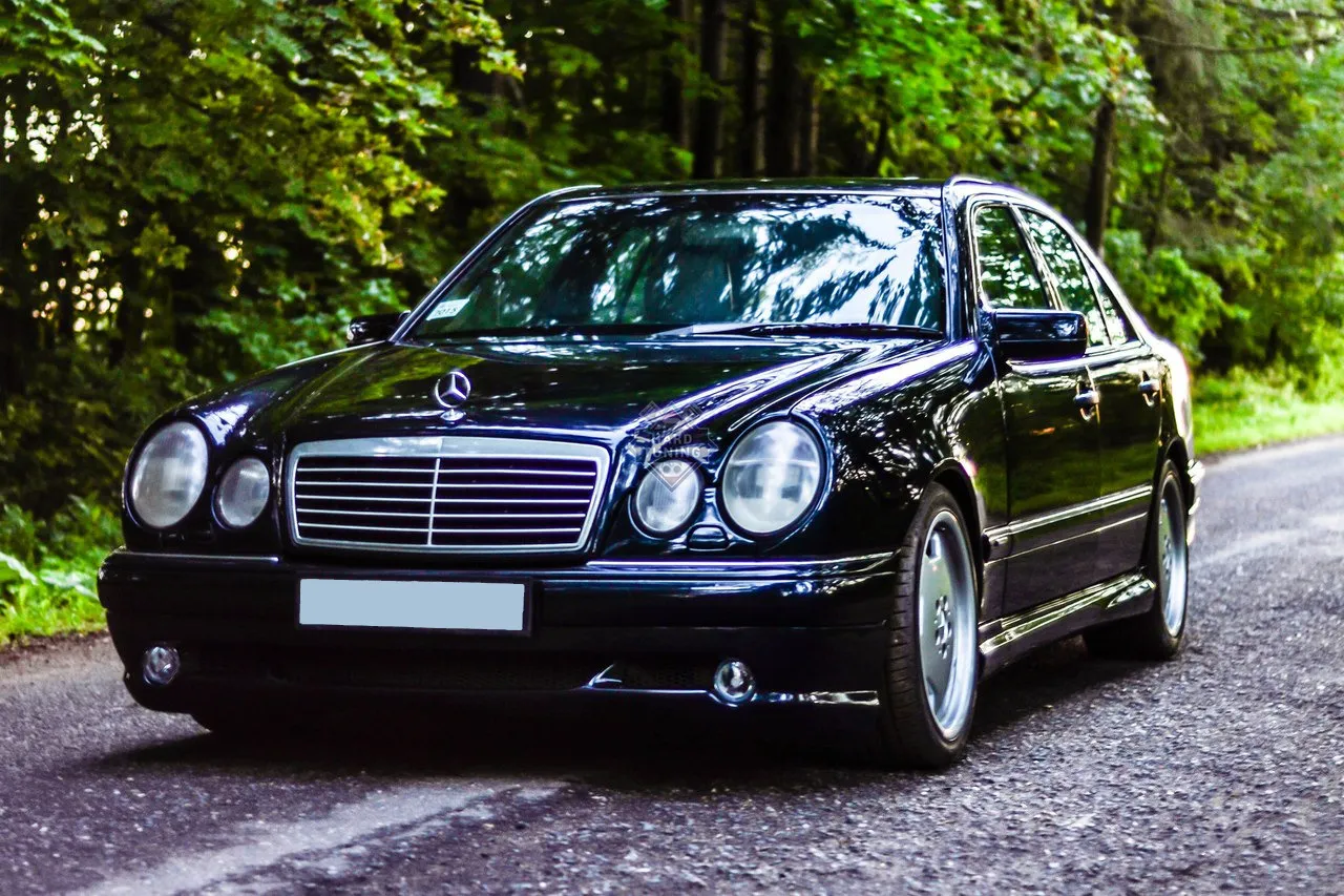 Передний бампер AMG 55 Mercedes E-Class W210 дорестайлинг