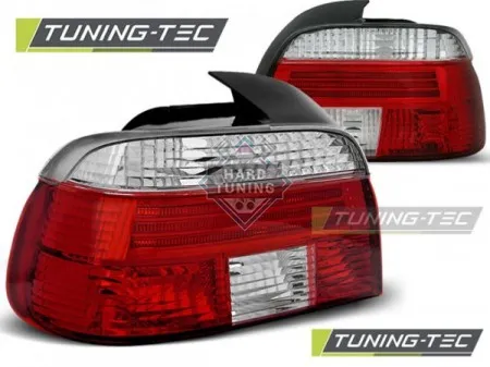 Задние фары BMW E39 (1995-2000) TAIL LIGHTS fits красно-белые