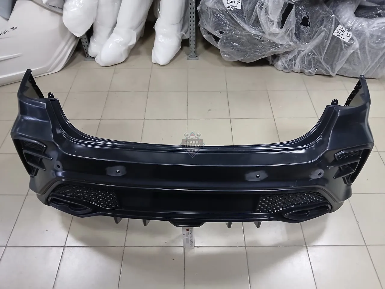 Задний бампер ROTOR NEW KIA Rio 4 (2020+) под штатный / под двойной выхлоп