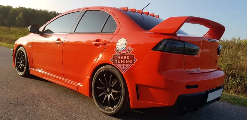 Накладки на пороги FQ-400 Mitsubishi Lancer 10 (2007-2016) стеклопластик
